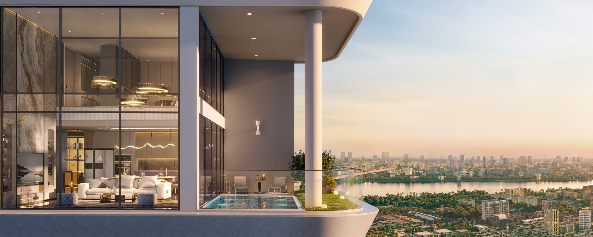 Căn hộ Duplex Rivea The Rey Edition — Rivea Residences Vĩnh Hưng, Hà Nội